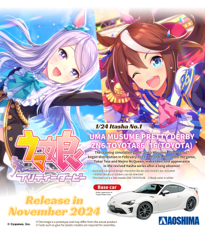 1/24 痛车 No.1 赛马娘 ZN6 TOYOTA86 2016年款 (丰田)