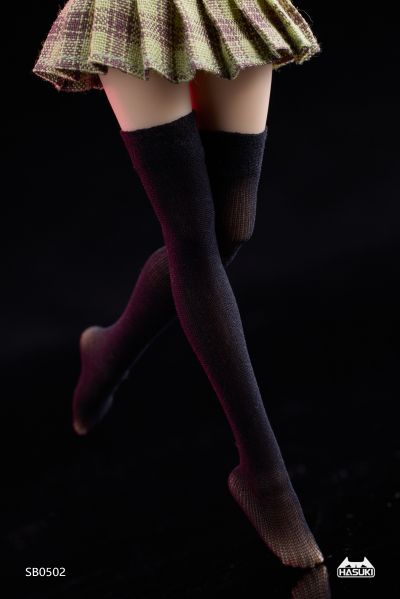 SB05 无缝真丝长筒袜 机娘服装包 白色/黑色/肤色