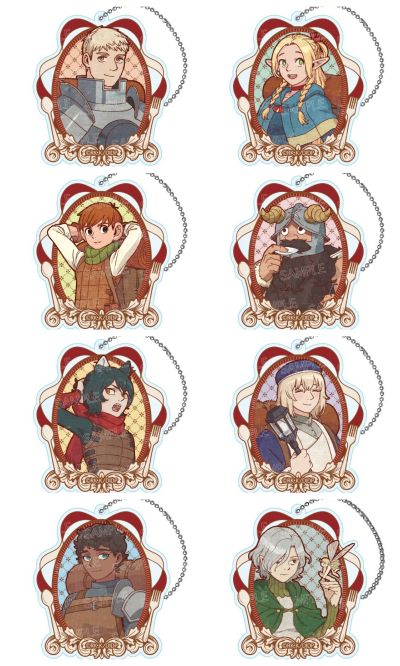 迷宫饭 复古系列 亚克力钥匙扣挂件 第二弹