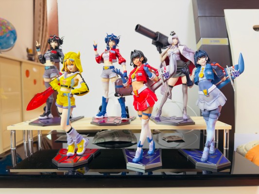 美少女雕像 变形金刚美少女 惊天雷