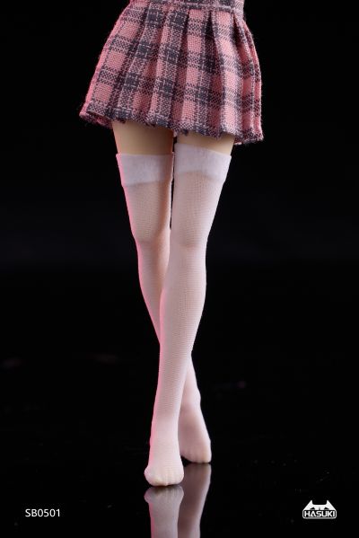 SB05 无缝真丝长筒袜 机娘服装包 白色/黑色/肤色