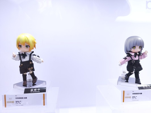 粘土娃 服装套组 背带裤套装（白与黑／黑与白／白与萨克森蓝）