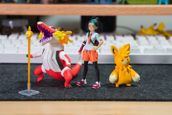 宝可梦比例世界 帕底亚地区 妮莫+骨纹巨声鳄+巴布土拨