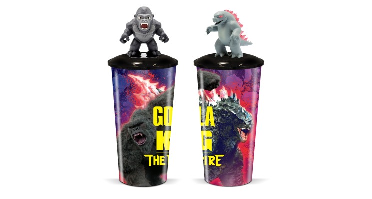 哥斯拉大战金刚2：帝国崛起 杯子和杯盖装饰