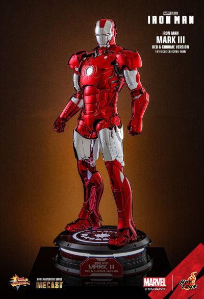 钢铁侠 钢铁侠3号装甲 红银电镀色版