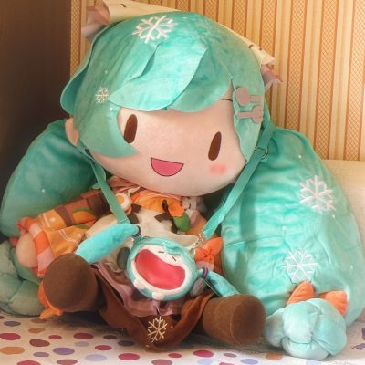 初音未来系列 雪未来2024  Fuwa Petit 可爱软绵绵玩偶 超大尺寸