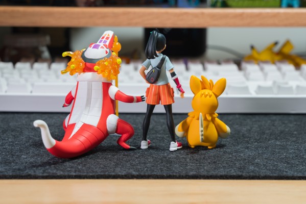 宝可梦比例世界 帕底亚地区 妮莫+骨纹巨声鳄+巴布土拨