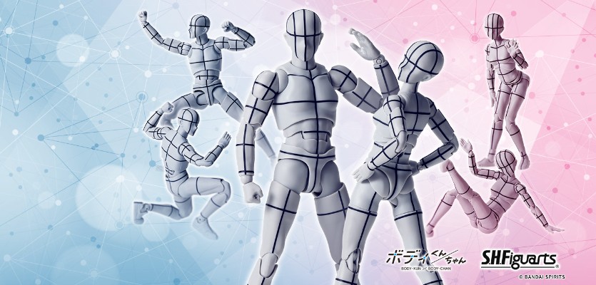 S.H.Figuarts 女性素体 -体育运动- Edition -辅助线-(灰色款)