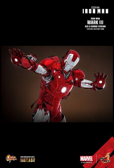 钢铁侠 钢铁侠3号装甲 红银电镀色版