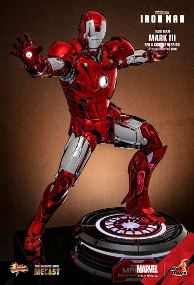 钢铁侠 钢铁侠3号装甲 红银电镀色版