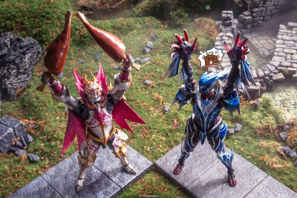 转轮科技 惊奇山口式 怪物猎人崛起：曙光 男剑士猎人 冰狼龙套装