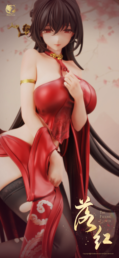 国风系列1/6比例手办 周年款：落红