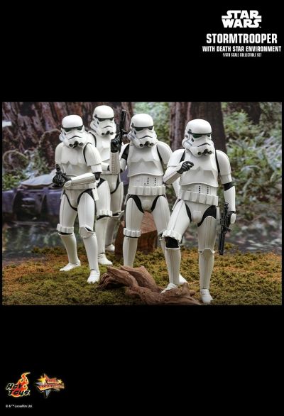 Movie Masterpiece - 1/6 Scale Fully Poseable Figure: Star Wars - Stormtrooper (with Death Star Environment)