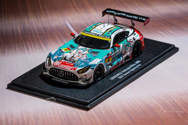 初音未来 GT企划 1/43 GOODSMILE 初音未来 AMG 2023 开幕战