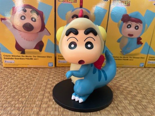 电影 蜡笔小新：我们的恐龙日记 春日部防卫队玩具人偶1 A款：翼龙小新