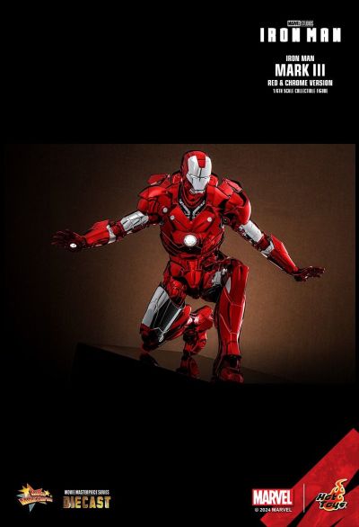 钢铁侠 钢铁侠3号装甲 红银电镀色版