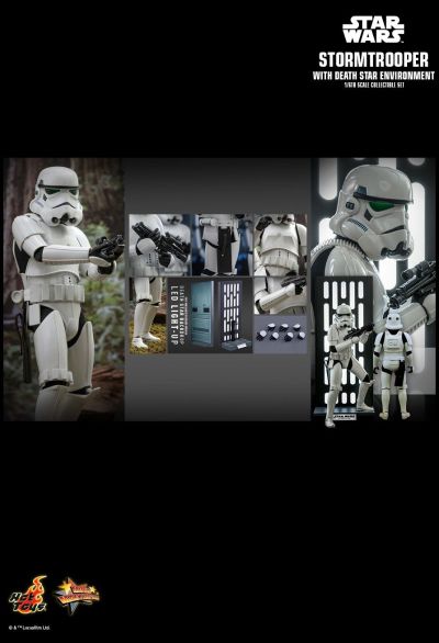 Movie Masterpiece - 1/6 Scale Fully Poseable Figure: Star Wars - Stormtrooper (with Death Star Environment)