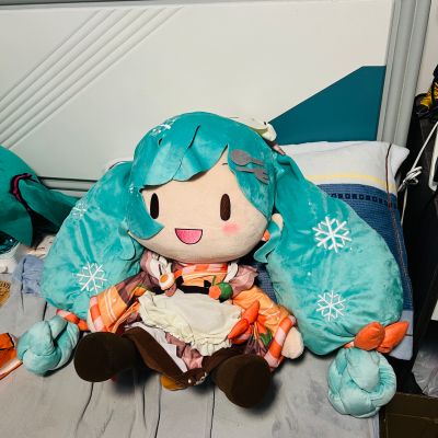 初音未来系列 雪未来2024  Fuwa Petit 可爱软绵绵玩偶 超大尺寸