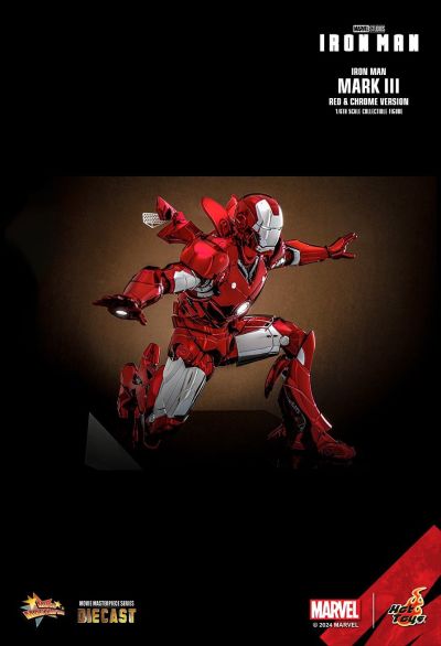 钢铁侠 钢铁侠3号装甲 红银电镀色版