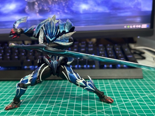 转轮科技 惊奇山口式 怪物猎人崛起：曙光 男剑士猎人 冰狼龙套装