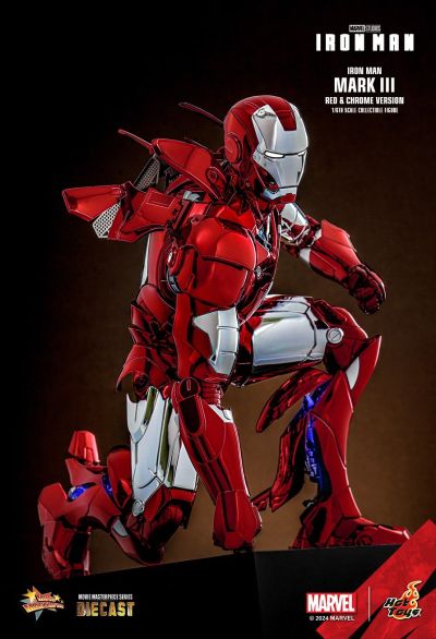 钢铁侠 钢铁侠3号装甲 红银电镀色版