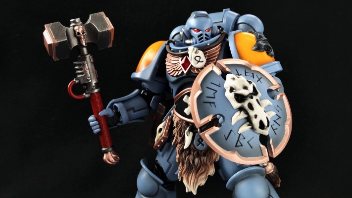 战锤40000 太空野狼 利爪小队 西格瑞石盾