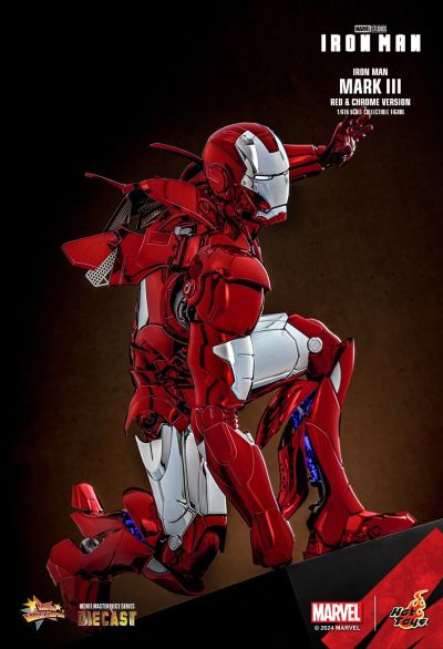 钢铁侠 钢铁侠3号装甲 红银电镀色版