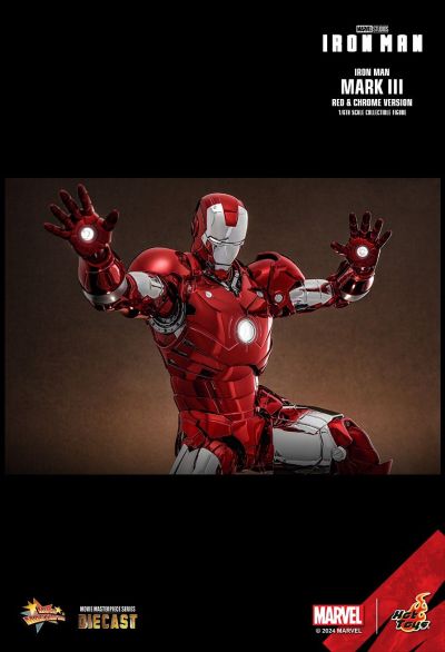 钢铁侠 钢铁侠3号装甲 红银电镀色版