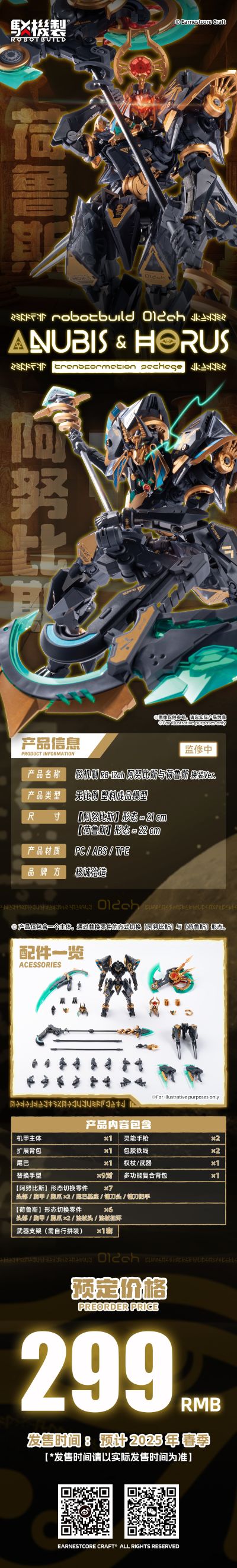 驳机制系列 RB-12ah 阿努比斯与荷鲁斯 换装