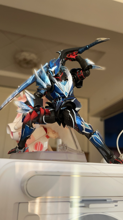 转轮科技 惊奇山口式 怪物猎人崛起：曙光 男剑士猎人 冰狼龙套装