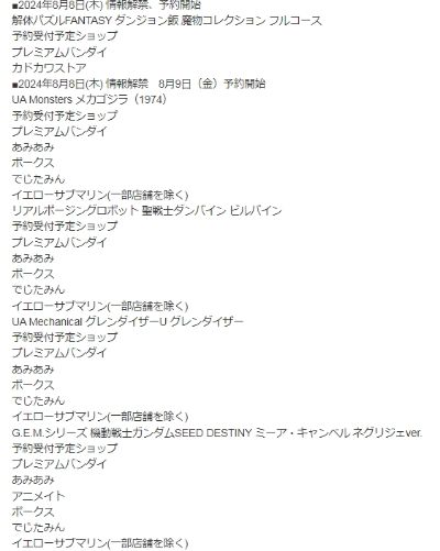 解体拼图 FANTASY 迷宫饭 魔物收藏 正式大餐