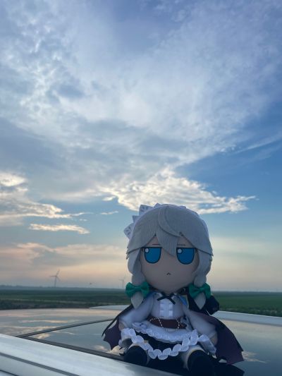 东方布偶系列 88 十六夜咲夜（东方归言录 传说中的吸血鬼猎人）毛绒绒咲夜