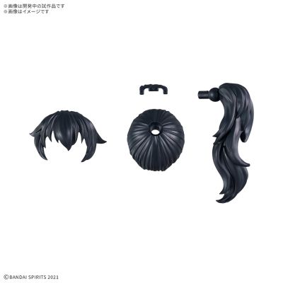 30MS 选装发型配件11 款式共四种 马尾辫3[黑色1] ​​​