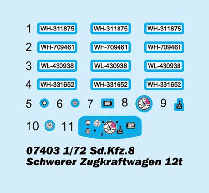 编号:07403 1/72 装甲车辆系列 德国12吨DB10牵引车
