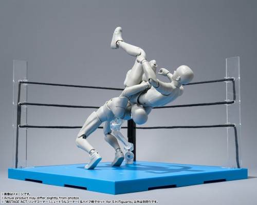 魂STAGE ACT 擂台（半开型）与钢管椅子 S.H.Figuarts配件