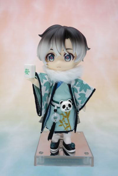 粘土娃 国潮系列 熊猫麻将 月桂叶