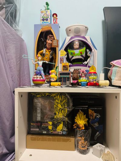 DESKTOP REAL McCOY EX 超级赛亚人孙悟空 与 超级赛亚人孙悟饭 与 摩托车