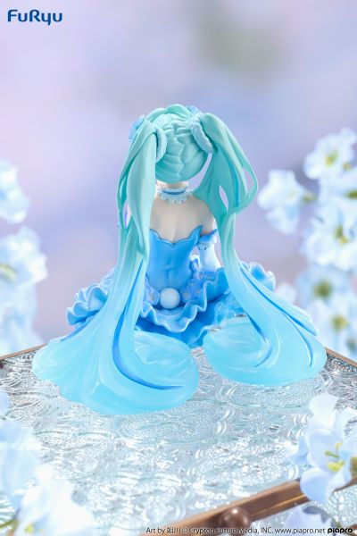 压泡面 初音未来 花仙子 粉蝶花 浅蓝色款