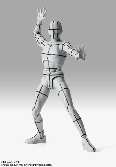 S.H.Figuarts 男性素体 -体育运动- Edition  -辅助线-(灰色款)