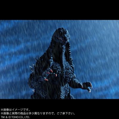东宝30厘米系列 酒井裕司造型杰作 哥斯拉（2002）暴风雨中的攻防