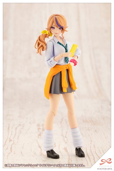 创彩少女庭园 自由搭配假发 侧马尾