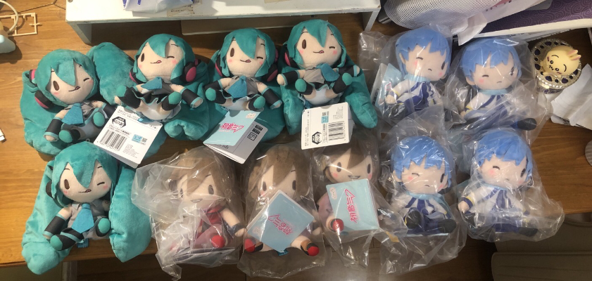 初音未来系列 Fuwa Petit 可爱软绵绵玩偶“初音未来+MEIKO+KAITO”