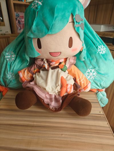 初音未来系列 雪未来2024  Fuwa Petit 可爱软绵绵玩偶 超大尺寸
