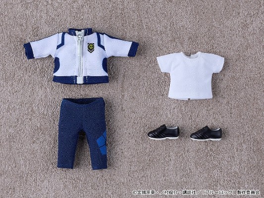 粘土娃 服装套组 蓝色监狱运动服