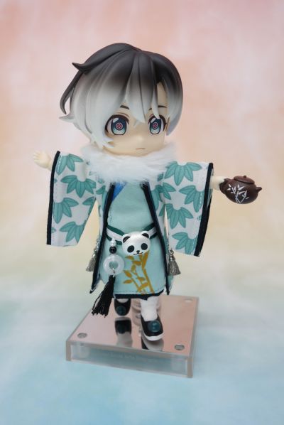 粘土娃 国潮系列 熊猫麻将 月桂叶