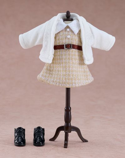 粘土娃 服装套组 校园穿搭：女孩（米色/白色）