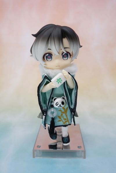 粘土娃 国潮系列 熊猫麻将 月桂叶