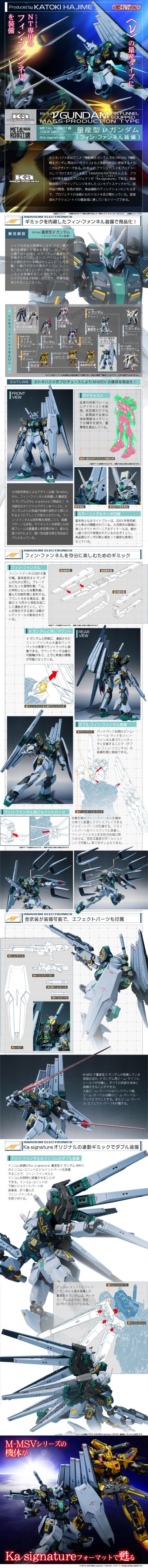 METAL ROBOT魂 （Ka版）＜机动战士系列＞ 量产型ν高达（飞翼浮游炮装备）