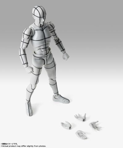 S.H.Figuarts 男性素体 -体育运动- Edition  -辅助线-(灰色款)