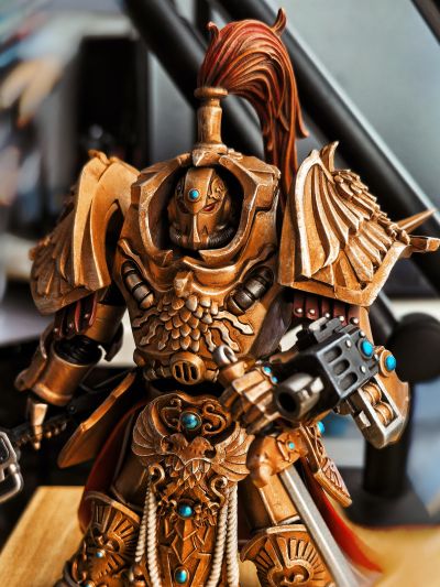 战锤40000 皇帝禁军 阿拉鲁斯终结者护甲盾卫连长 海登 赛诺尼斯